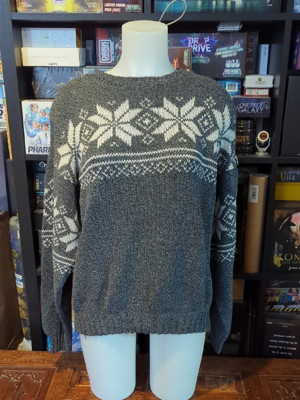 Size M 🍂 Weatherproof Vintage Nordic Snowflake Knit Sweater 🍂 - Picture 2 of 16